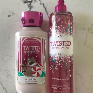 Bath and body works lotion and body spray
